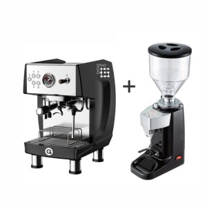 Máy pha cà phê Gemilai CRM 3200B Pro + Máy xay cà phê LINGDONG 020